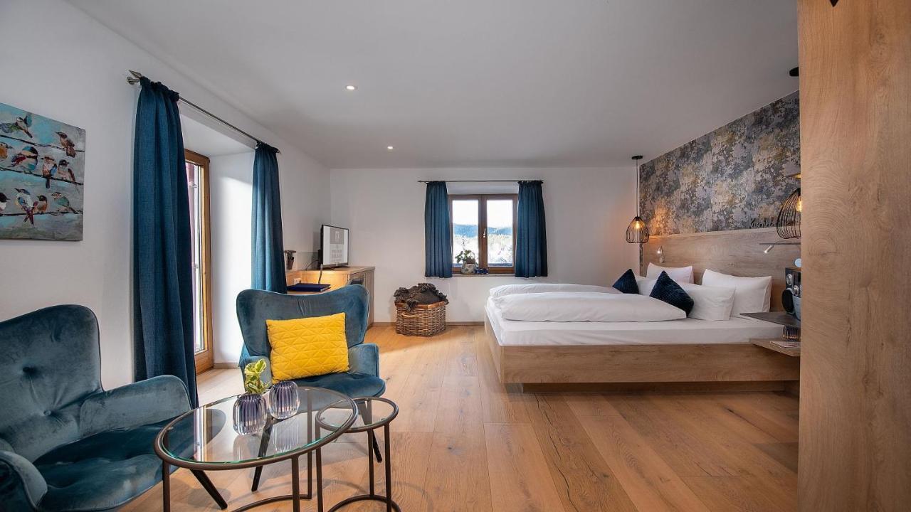 גראינאו Bayern Resort Hotel - Adults Only - Mit Zugspitzblick - Eibsee-Naehe - Wellnessbereich - Naturpool Im Sommer מראה חיצוני תמונה